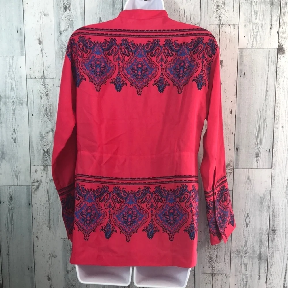 J. Crew Dervish Paisley Tunic Extra Small